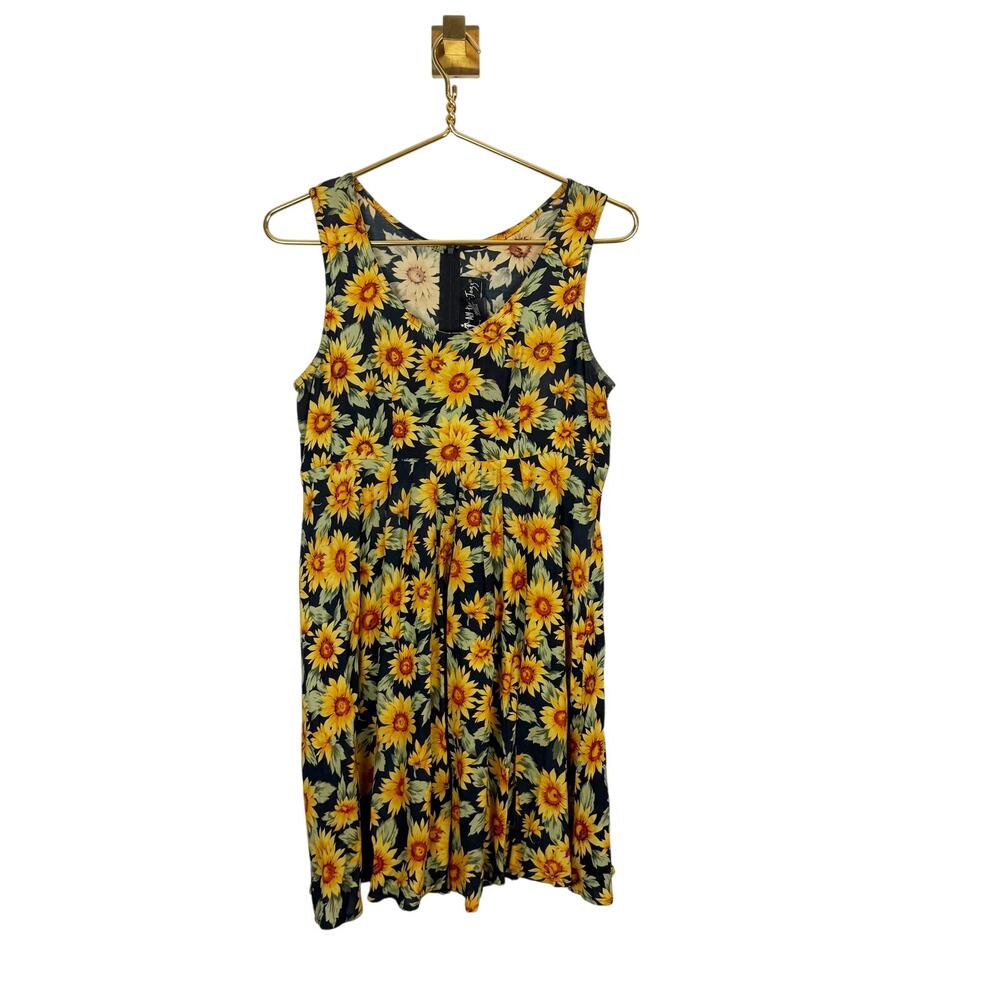 Floral Sunflower Print Dress